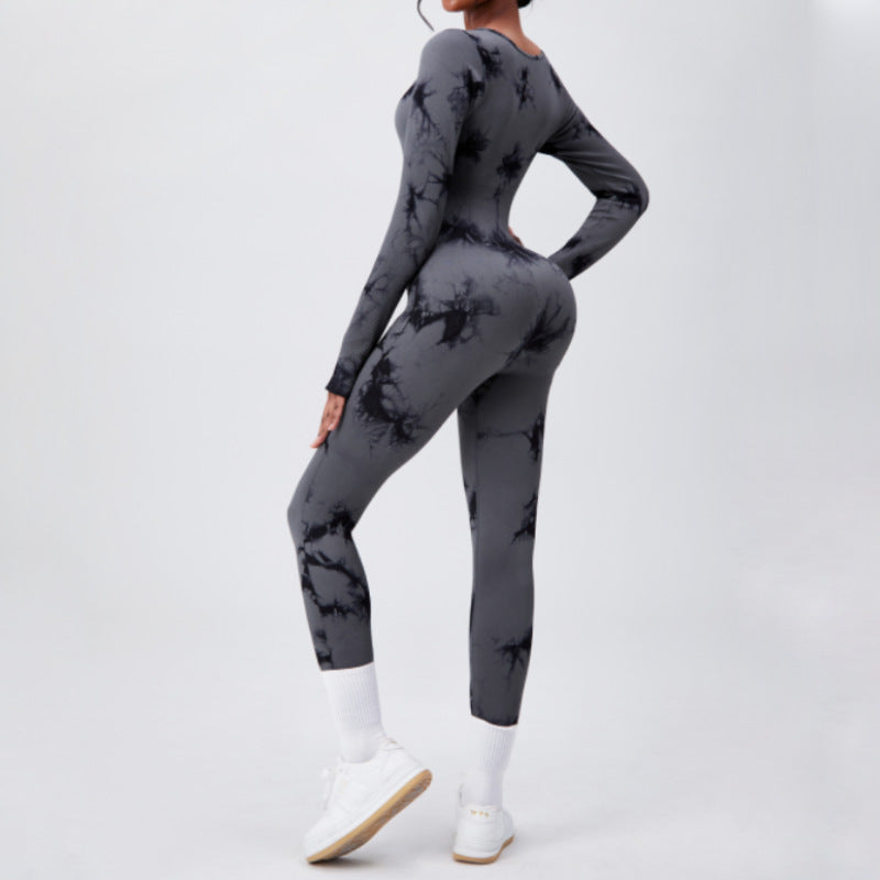 Bodysuit Deportivo de manga larga, ajuste ceñido y tela de secado rápido