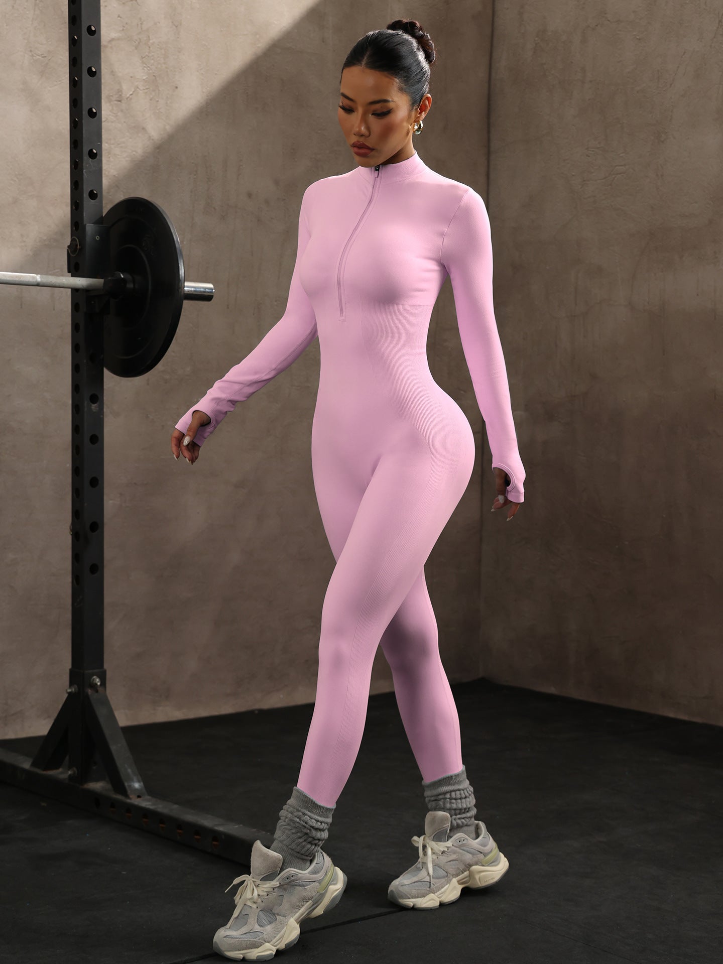 Bodysuit Deportivo – Manga Larga Seamless de Yoga