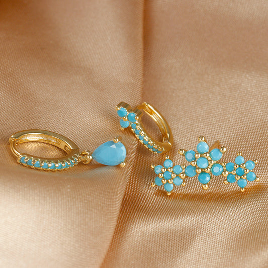 Set de Aretes Estilo Francés