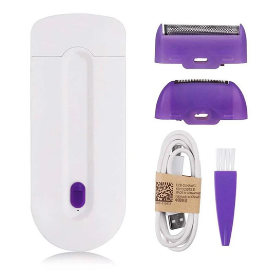 Depiladora eléctrica portátil USB con cabezales intercambiables y funda CHICASEXY Colombia