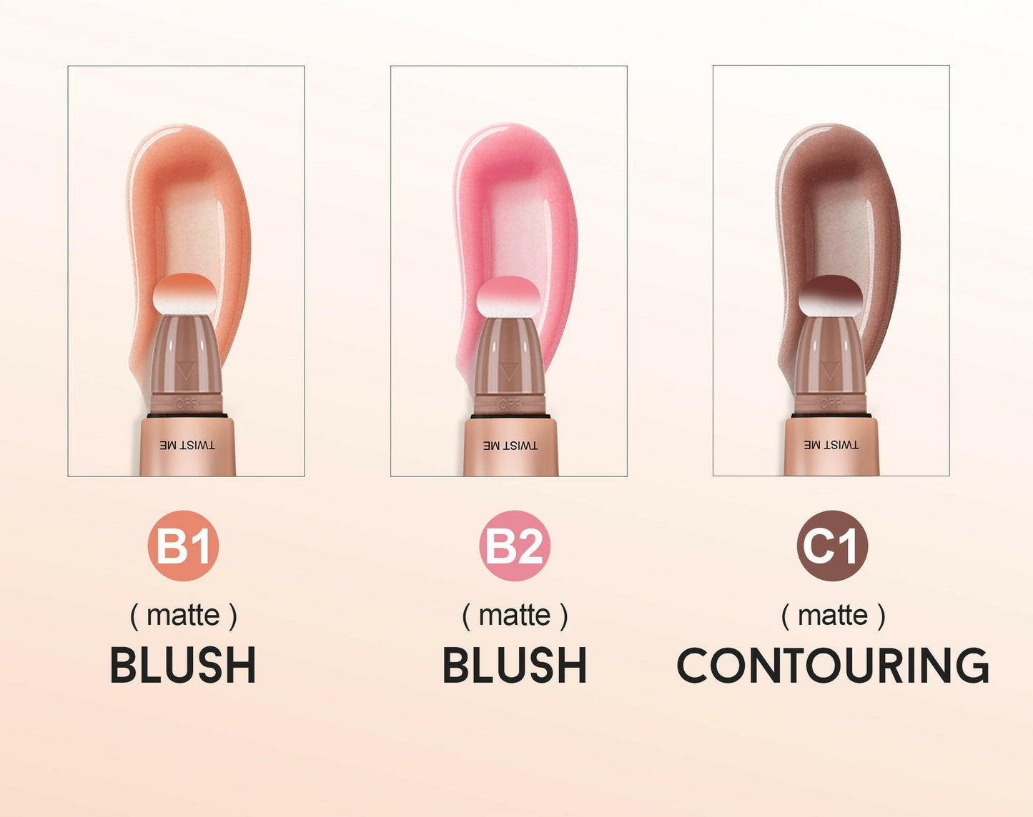 Kit Soft Touch (Rubor + Contorno + Iluminador)
