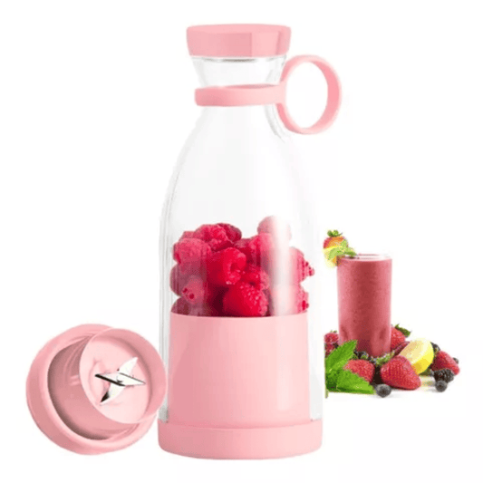 Licuadora portátil USB 420 ml rosa CHICASEXY para smoothies y batidos on the go