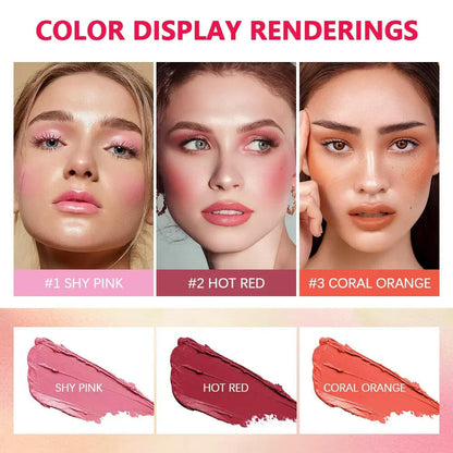 Barra Color 3 en 1 Sombra-Labial-Rubor