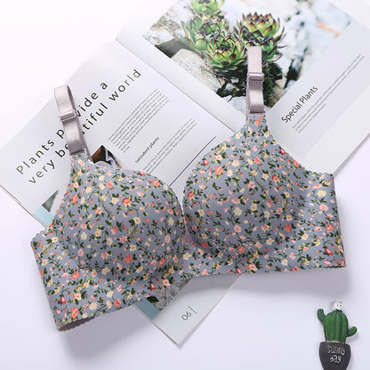 Sujetador Floral – Una Pieza con Tirantes Ajustables