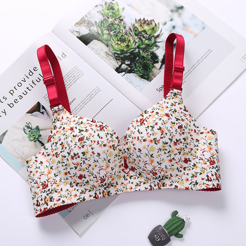 Sujetador Floral – Una Pieza con Tirantes Ajustables