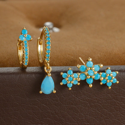 Set de Aretes Estilo Francés