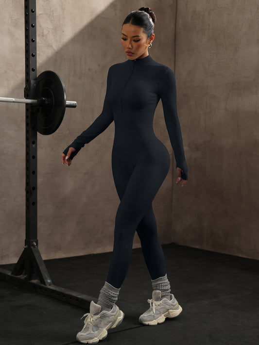 Bodysuit Deportivo – Manga Larga Seamless de Yoga