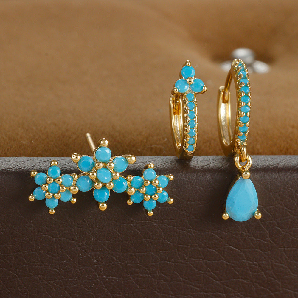 Set de Aretes Estilo Francés