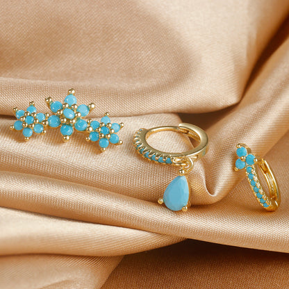Set de Aretes Estilo Francés